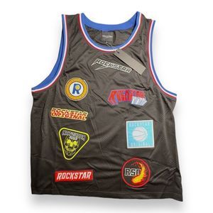 Rockstar Original Full Textured Logo Designer Streetwear Tank Top Men’s XL NWT
